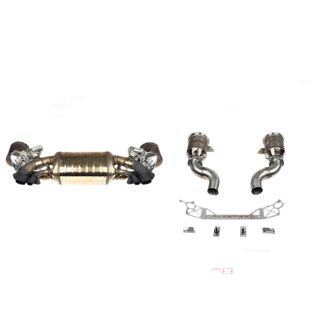 Porsche 992 Carrera Sport Catalytic Converters with GT2RS Style Outlets (2021+)