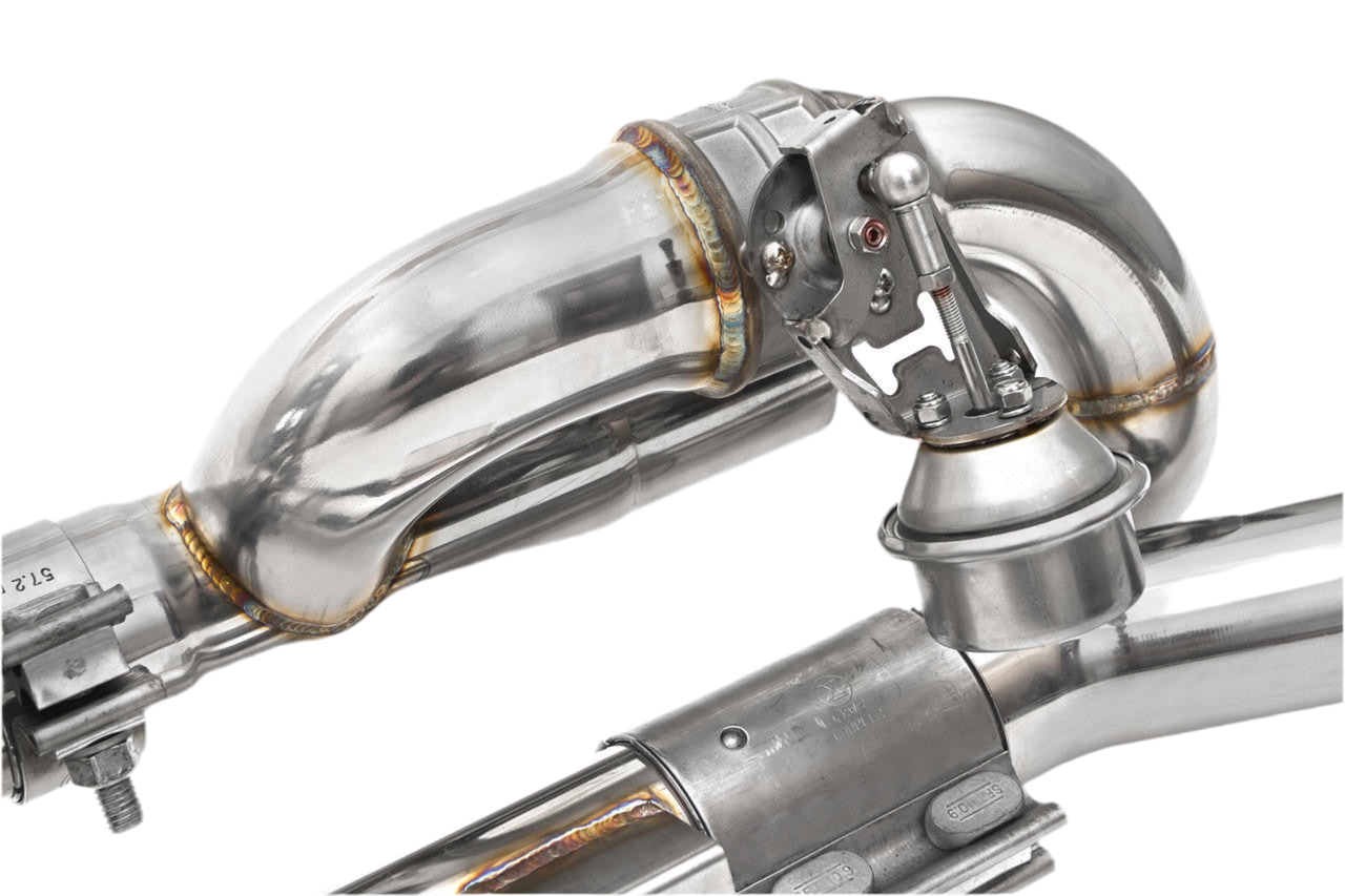 Porsche 991 Carrera Valvetronic Center Muffler Bypass X-Pipe (Valved Exhaust Only) (2012-2016)