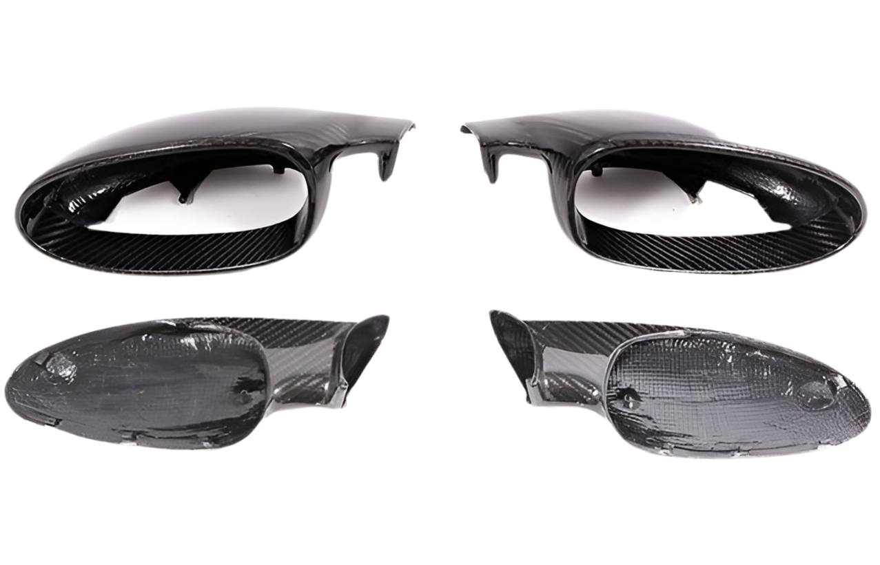 Rennline Carbon Fiber Mirror Set - 997/987 (05-08)