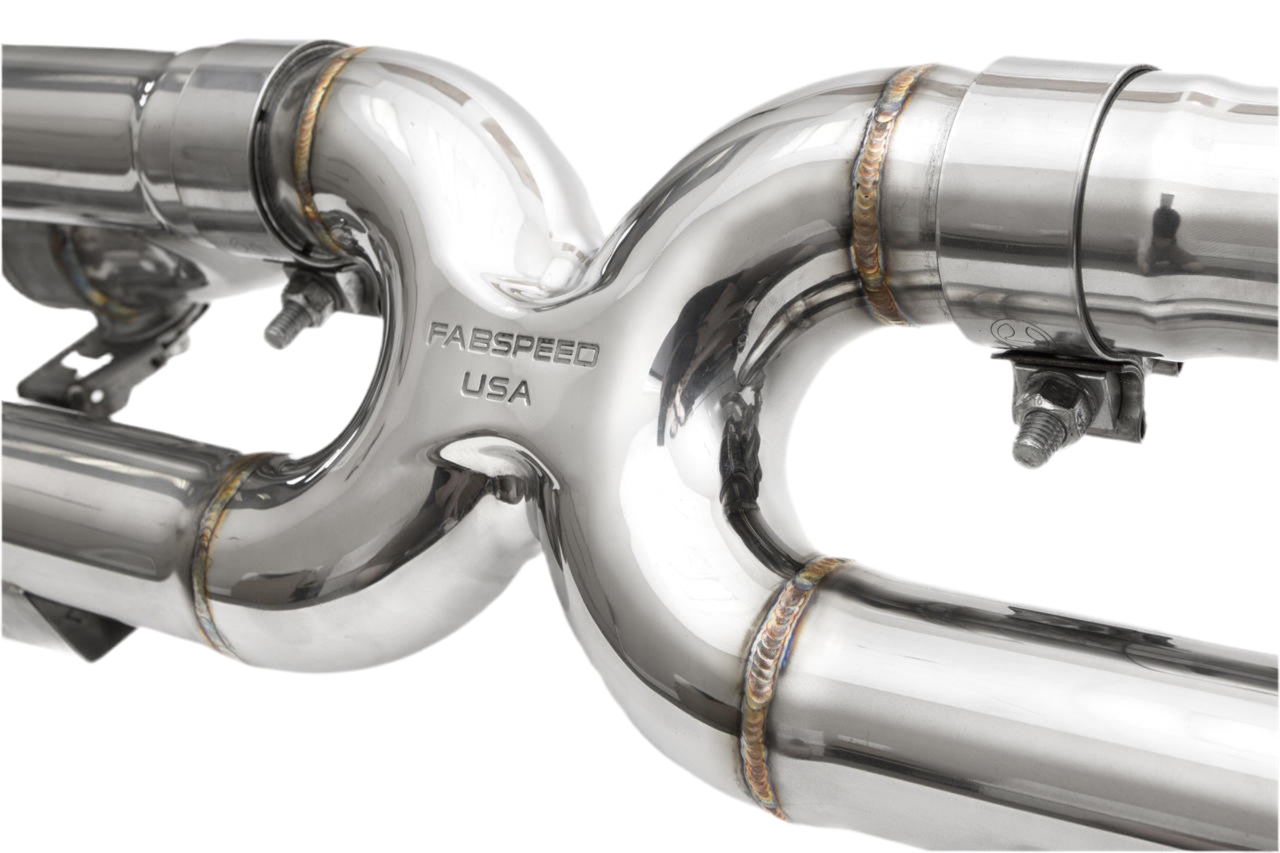 Porsche 991 Carrera Valvetronic Center Muffler Bypass X-Pipe (Valved Exhaust Only) (2012-2016)