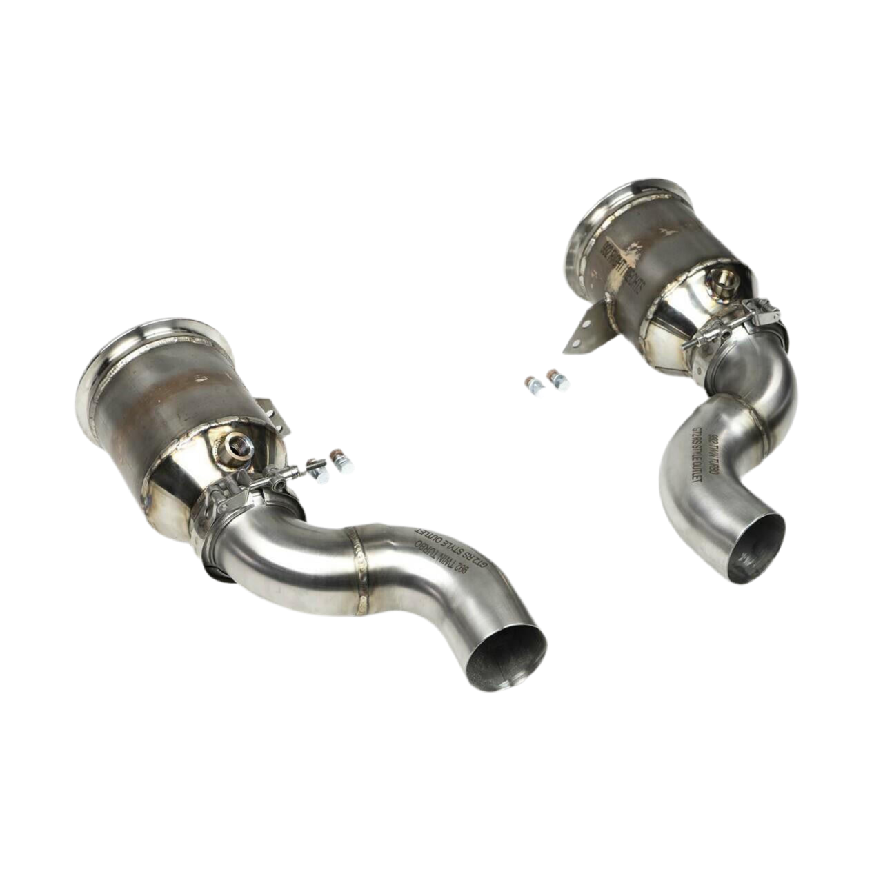 Porsche 992 Carrera Sport Catalytic Converters with GT2RS Style Outlets (2021+)