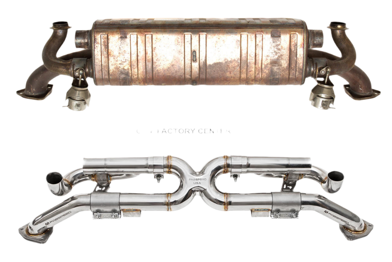 Porsche 991 Carrera Valvetronic Center Muffler Bypass X-Pipe (Valved Exhaust Only) (2012-2016)