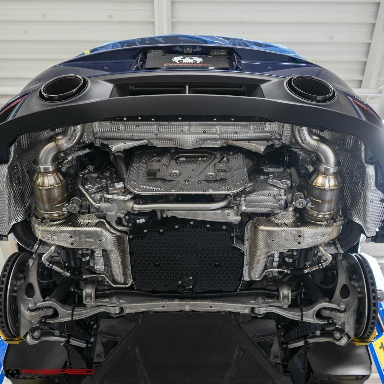 Porsche 992 Carrera Sport Catalytic Converters with GT2RS Style Outlets (2021+)