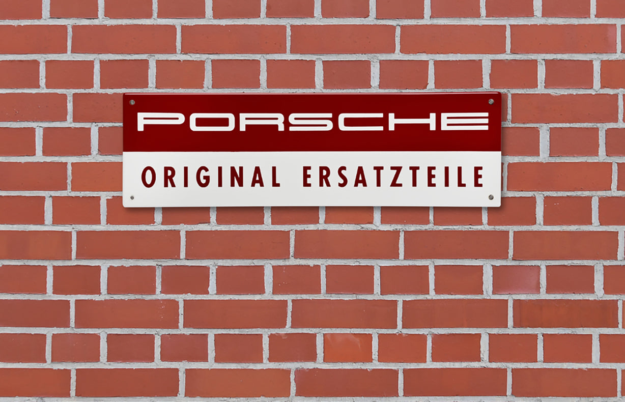 Porsche Enamel Sign