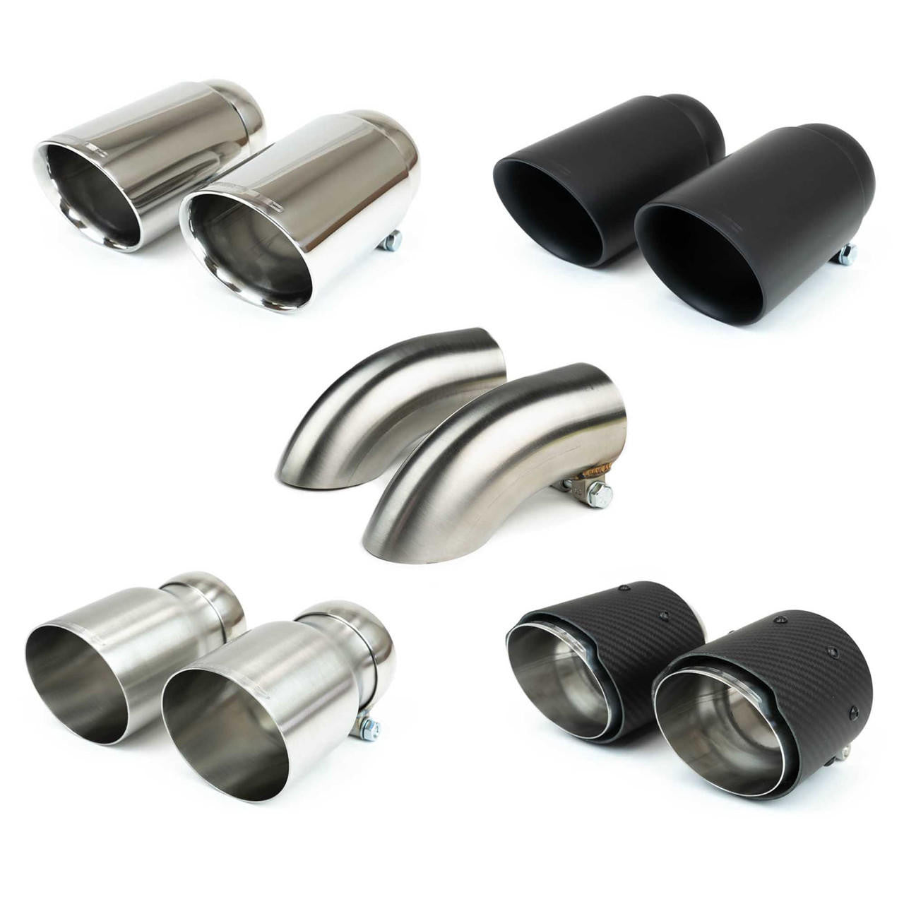 Porsche 718 GT4 / GTS / Spyder Deluxe Exhaust Tips (2020+)