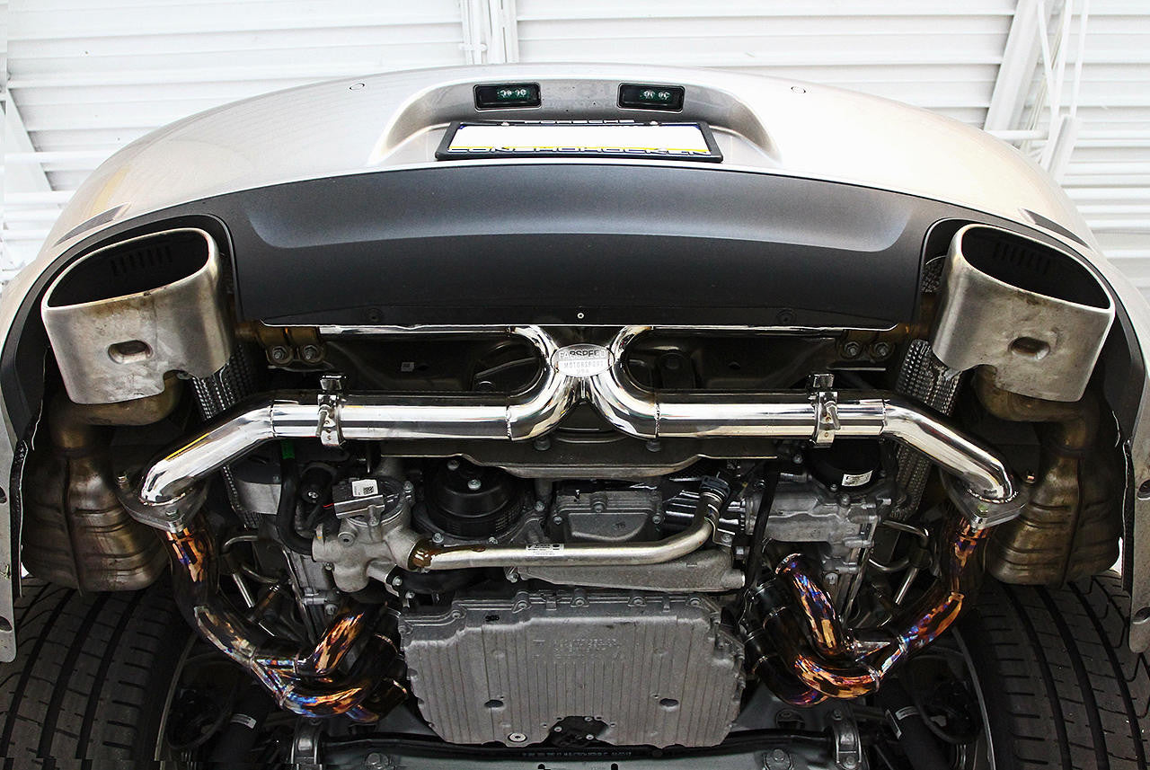 Porsche 991 Carrera Center Muffler Bypass X-Pipe (Non-Valved Exhaust)(2012-2016)