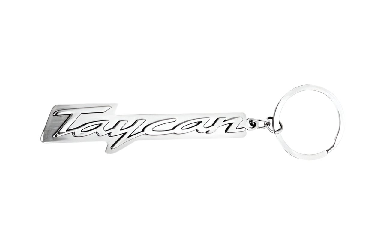 Taycan Model Logo Keychain