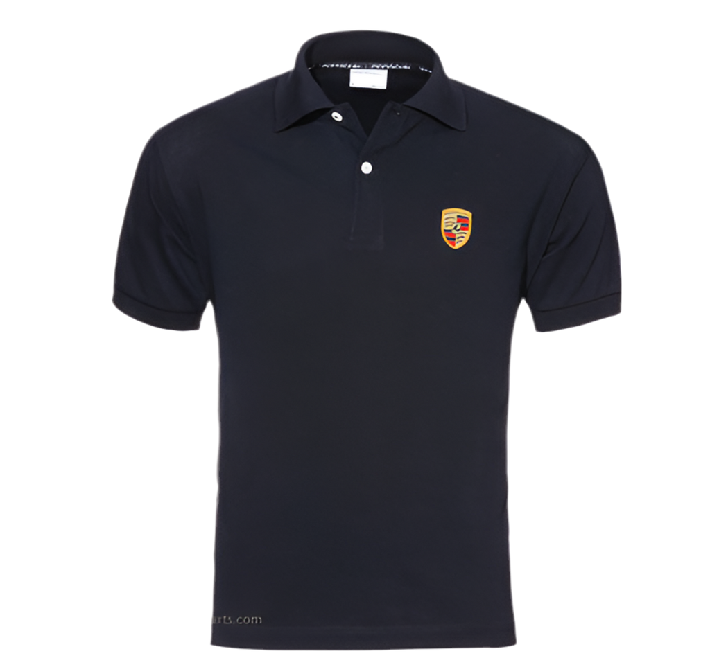 Porsche Crest Polo-Black