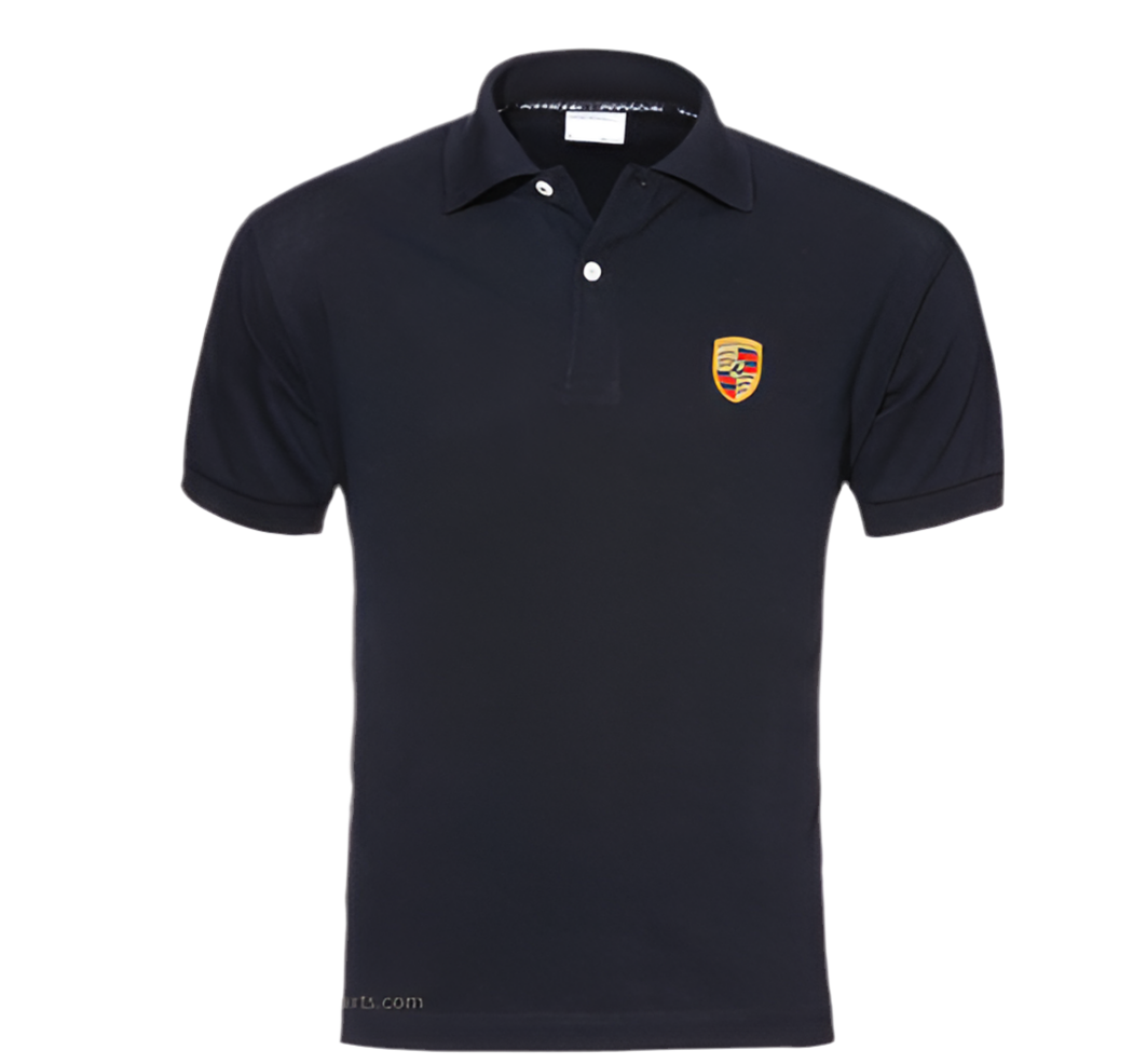 Porsche Crest Polo-Black