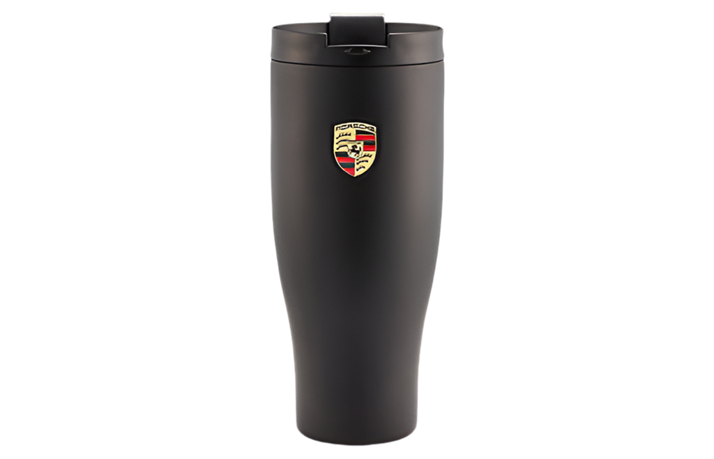 Porsche XL Thermos Mug - Black