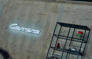 Porsche Illuminated "Carrera" Sign