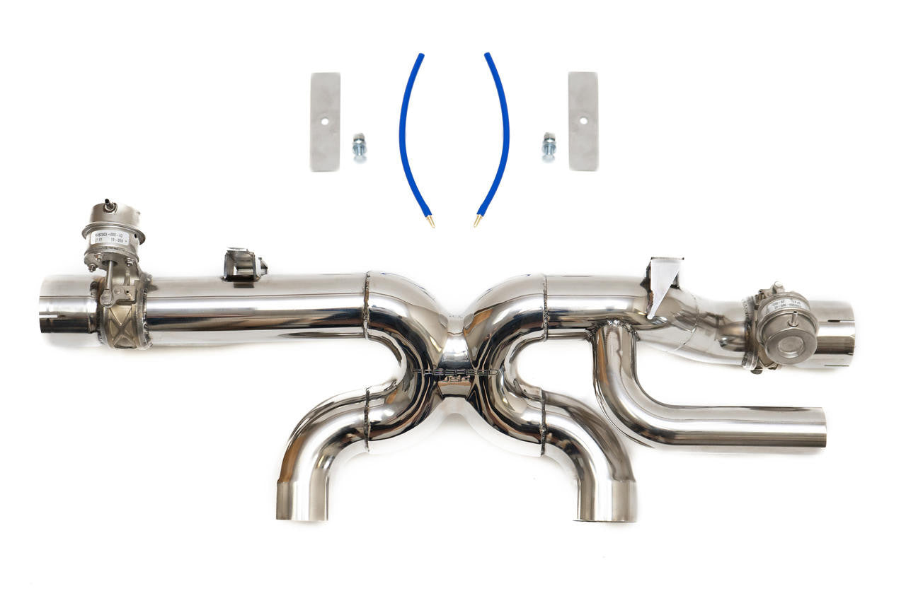 Porsche 991.2 Carrera Valvetronic Center Muffler Bypass X-Pipe (PSE Only)