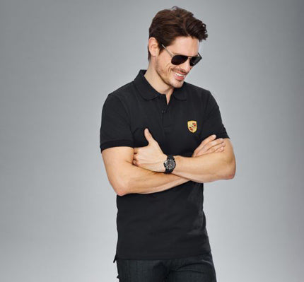 Porsche Crest Polo-Black