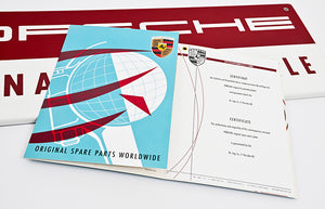 Porsche Enamel Sign