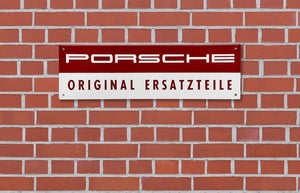 Porsche Enamel Sign
